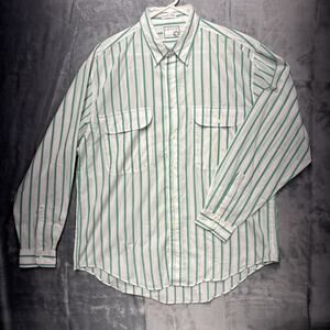 Men's Large Levi's Silver Label Button Down Striped Shirt
